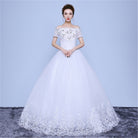 Slim and Elegant Wedding Dress with Bridal Sleeves