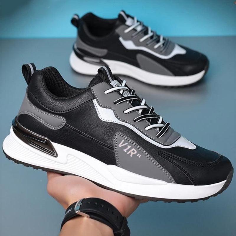 "Soft Sole Lace-up Sneakers: Casual Men's Shoes, Versatile Running Sports Shoes."