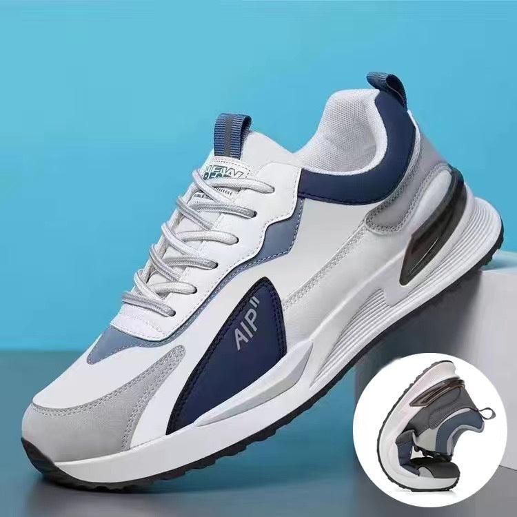 "Soft Sole Lace-up Sneakers: Casual Men's Shoes, Versatile Running Sports Shoes."