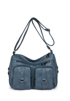 Solid Color PU Crossbody Bag For Women