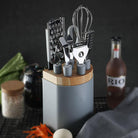 "Stainless Kitchen Gadgets: Utensils Tray, Peeler, Egg Scissors - Perfect Gifts!"