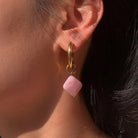 Stainless Steel Earrings Natural Stone, elegant and durable.