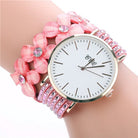 Stainless steel shell quartz watches Women luxury brand velvet drill band watch Ladies high quality fashion clock