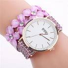 Stainless steel shell quartz watches Women luxury brand velvet drill band watch Ladies high quality fashion clock