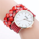 Stainless steel shell quartz watches Women luxury brand velvet drill band watch Ladies high quality fashion clock