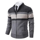 "Stand Collar Casual Sweater Coat for Men."