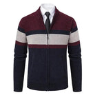 "Stand Collar Casual Sweater Coat for Men."