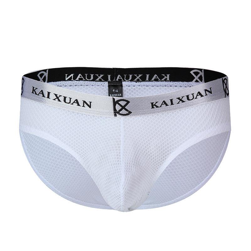 Stay cool and comfortable all day with our Men's Underwear Ice Silk Mesh Briefs.