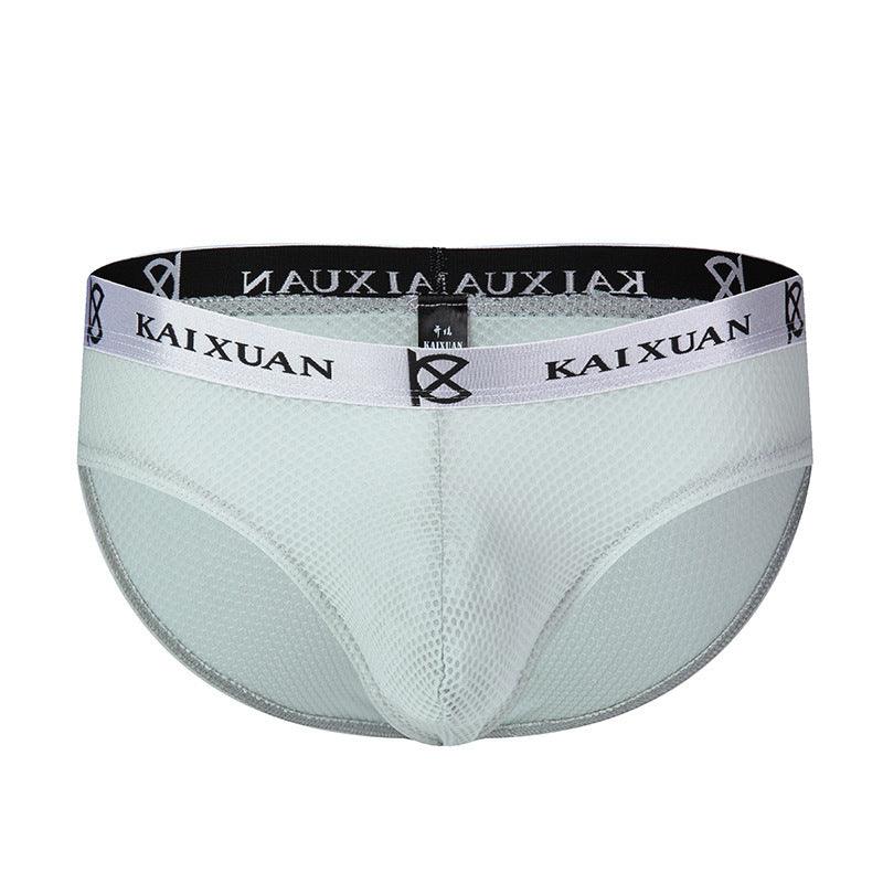 Stay cool and comfortable all day with our Men's Underwear Ice Silk Mesh Briefs.