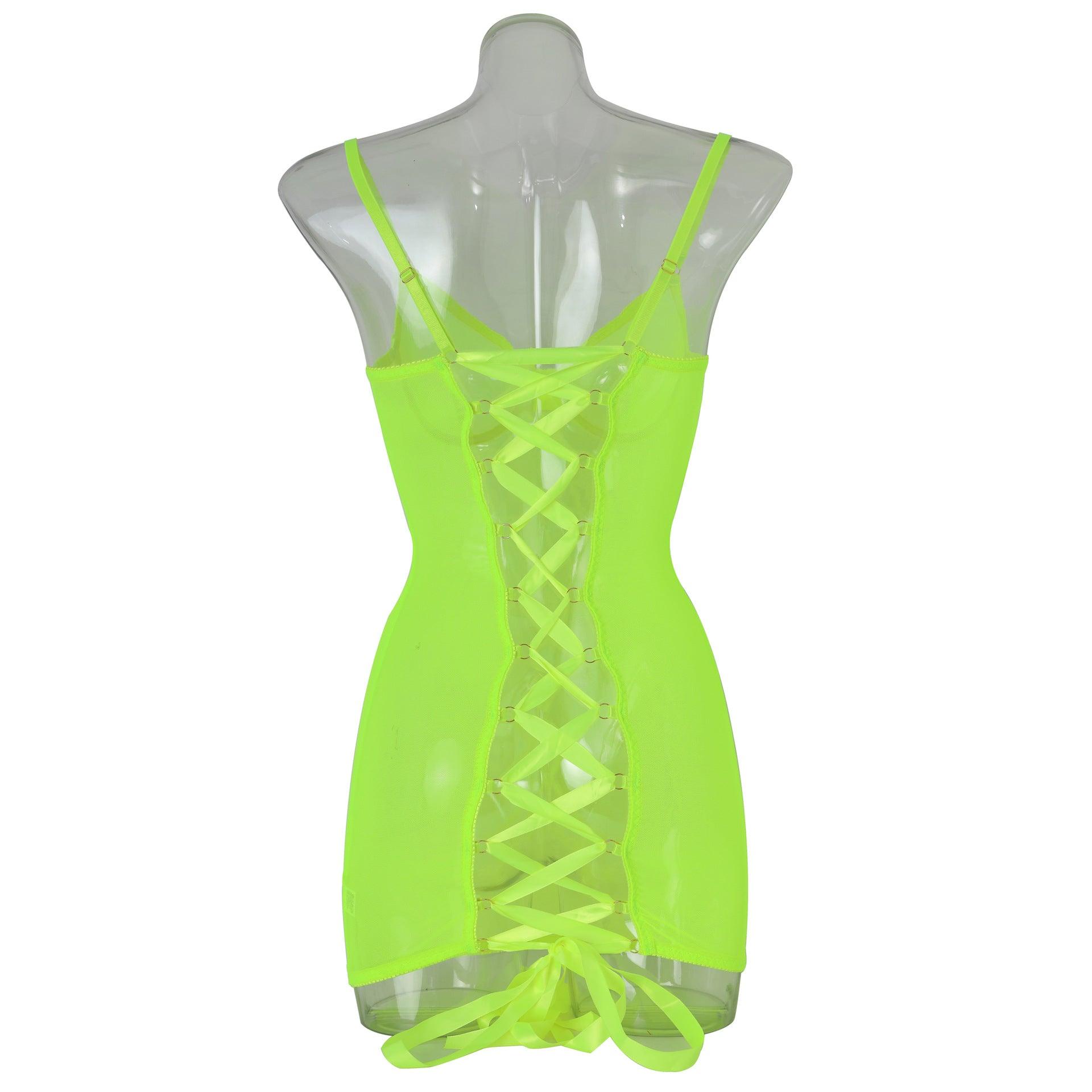 Steel Ring Mesh Camisole See-through Backless Body-shaping Corsets