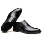 Step Up Your Style: Breathable Leather Business Formal Shoes for Men with Pointed Toes.