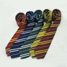 Striped Halloween Cosplay Tie - Gryffindor & Slytherin Inspired