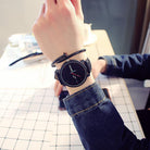 Student men and women couple watches