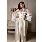 Stylish Sexy Summer Lingerie Womens Silk Robe Dress Pajama