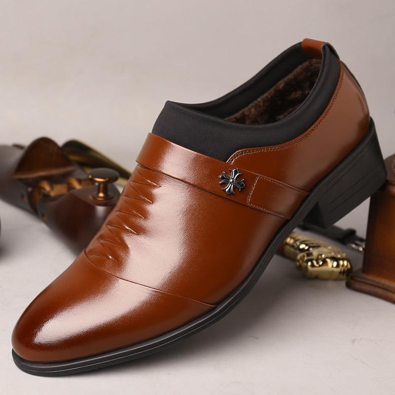 Stylish formal leather shoes for men, perfect for business attire.