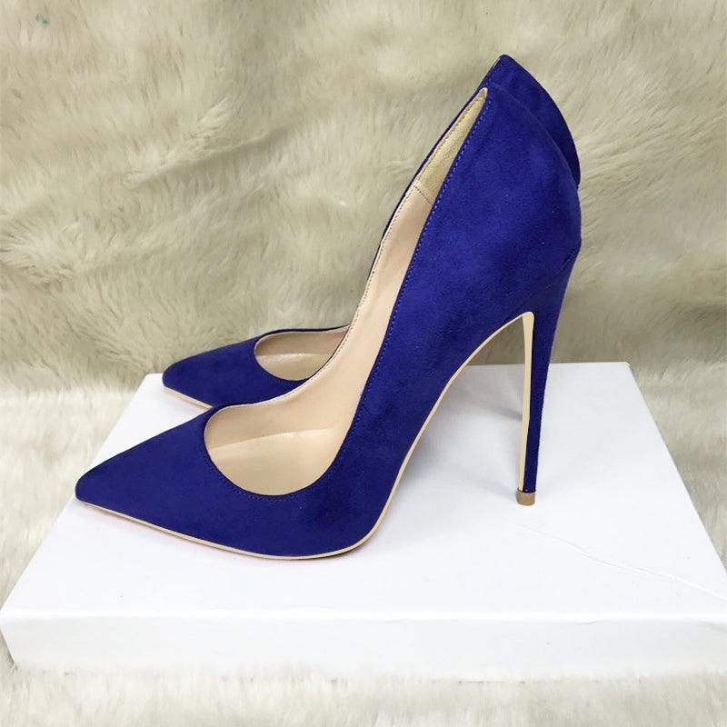 Suede stiletto heels