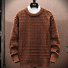 Sweater: Men's Loose Winter Crew Neck Sweater, New Outerwear Knitwear