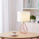 Table Lamp: A sleek diamond design, an elegant addition to any room.