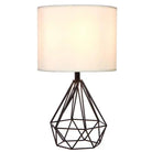 Table Lamp: A sleek diamond design, an elegant addition to any room.