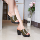 Thick Heeled Sandals Women''s Wear High Heeled Thick