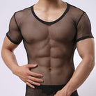 This Large Mesh Short Sleeve Men's Underwear provides ultimate comfort and support for any physical activity.