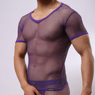 This Large Mesh Short Sleeve Men's Underwear provides ultimate comfort and support for any physical activity.