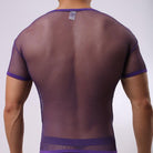 This Large Mesh Short Sleeve Men's Underwear provides ultimate comfort and support for any physical activity.