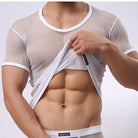 This Large Mesh Short Sleeve Men's Underwear provides ultimate comfort and support for any physical activity.