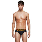 This men's solid color low waist underwear offers a comfortable fit and a stylish design.