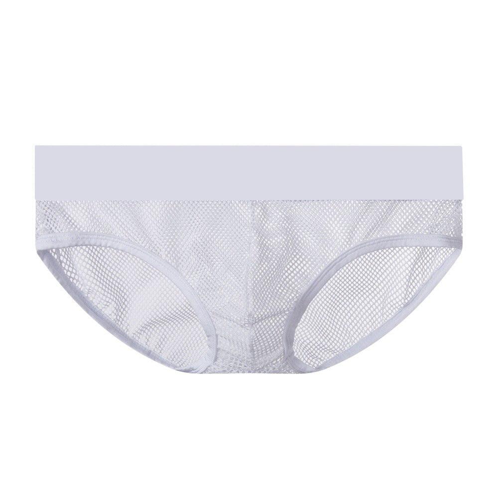 This men's underwear features a mesh rainbow belt, providing both comfort and style.