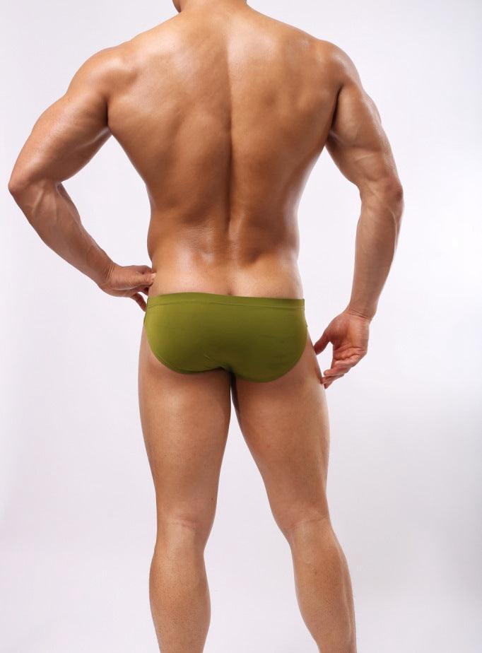 This men's underwear is made of nylon, providing a comfortable and lightweight fit.