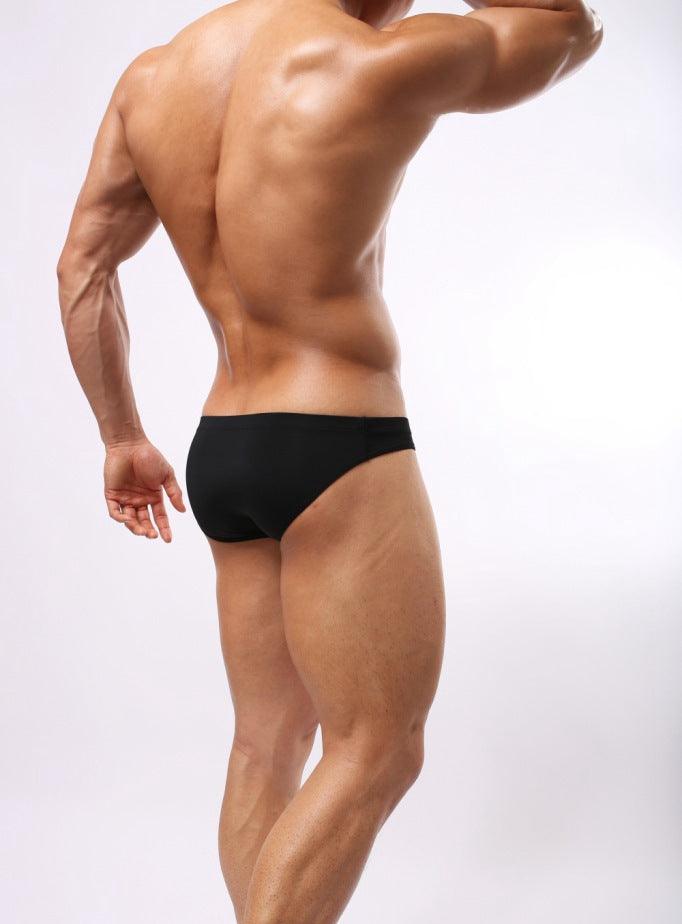 This men's underwear is made of nylon, providing a comfortable and lightweight fit.