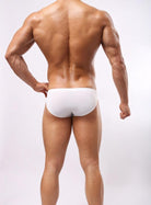 This men's underwear is made of nylon, providing a comfortable and lightweight fit.