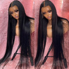 Transparent Lace Front Human Hair Wigs Brazilian Straight