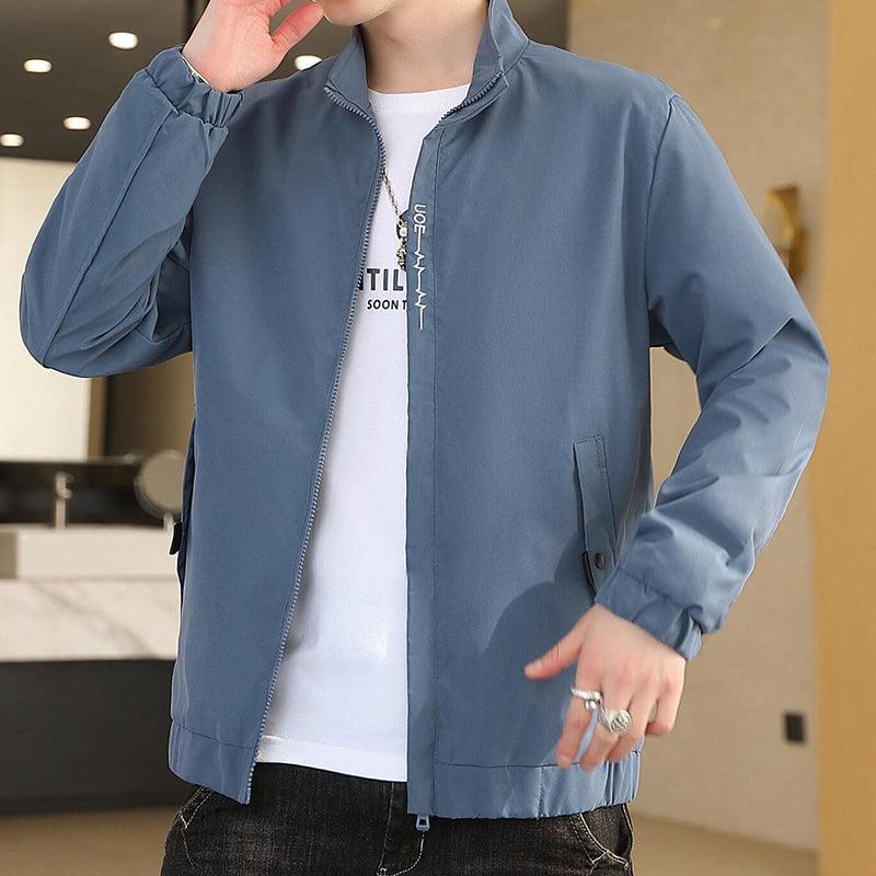 "Trendy Baseball Uniform Jacket - Men's Casual Top."