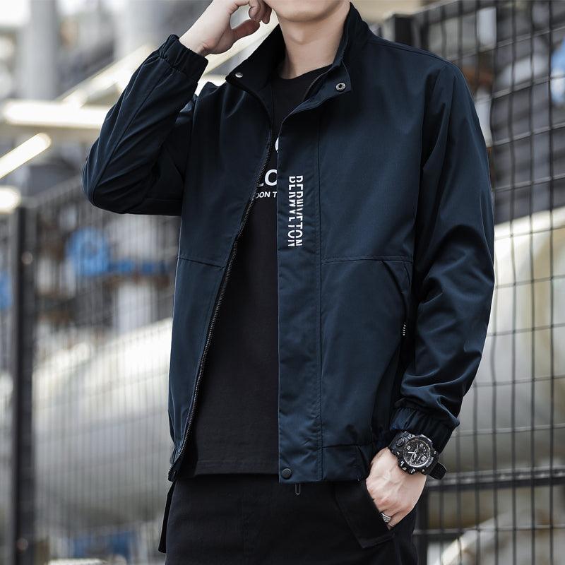 "Trendy Baseball Uniform Jacket - Men's Casual Top."