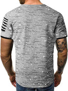 Trendy, Flowery, Round-Necked T-Shirts, Street Men'S Wear