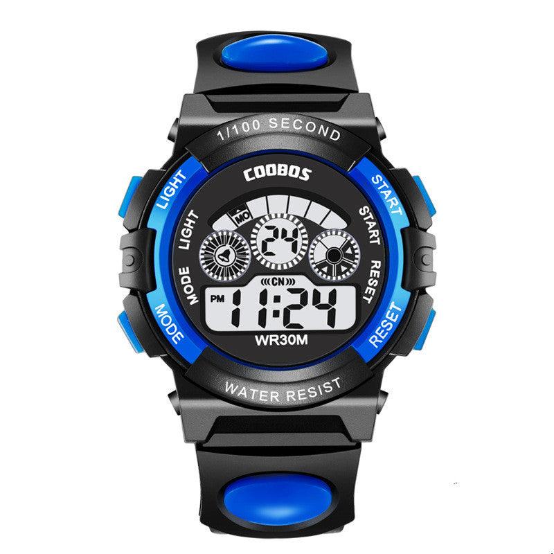 Trendy Waterproof Luminous Fashion Children's Digital Watch Outdoor Anti-Fall Running