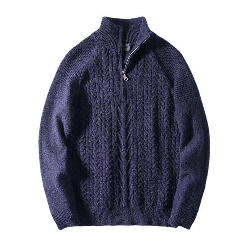 Turtleneck Twist Sweater Men's Autumn