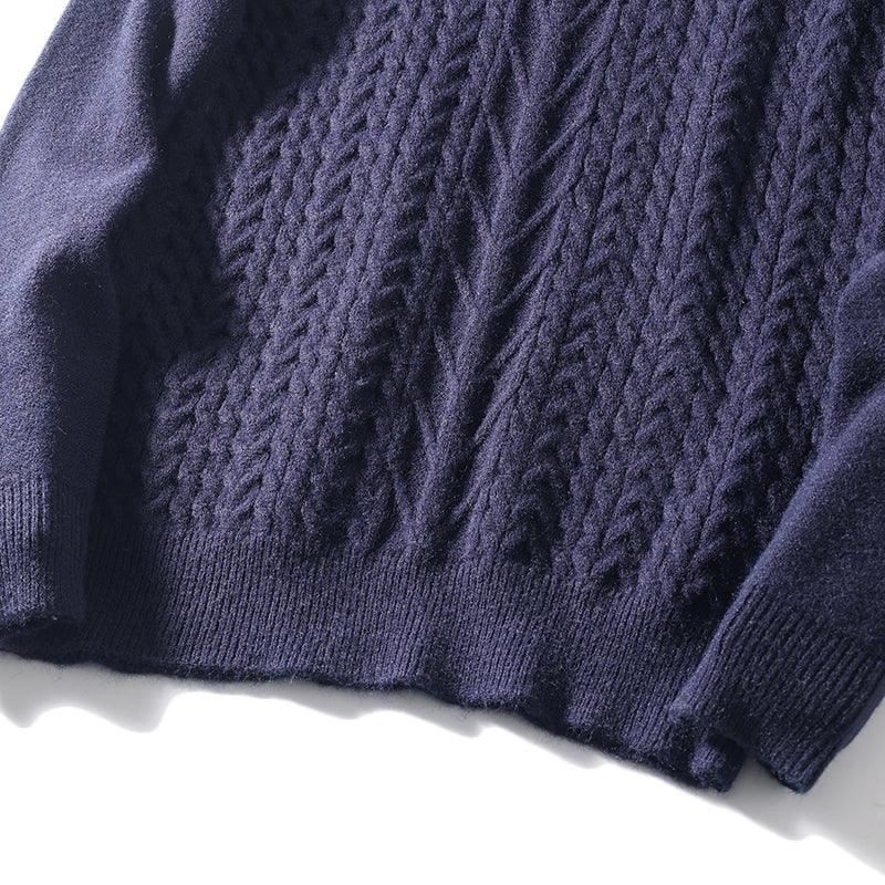 Turtleneck Twist Sweater Men's Autumn