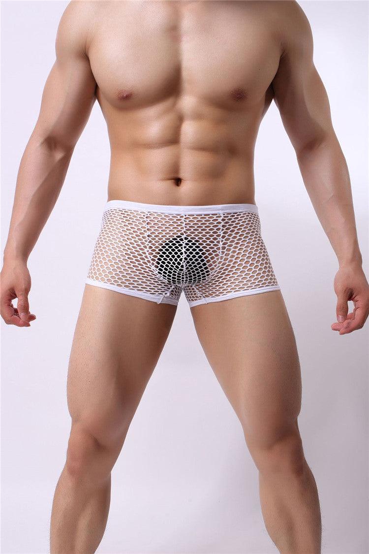 Unleash your boldness with our big mesh men's underwear.