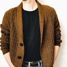 Urban V-neck Cardigan Sweater - Men's Long Sleeve Knitwear.