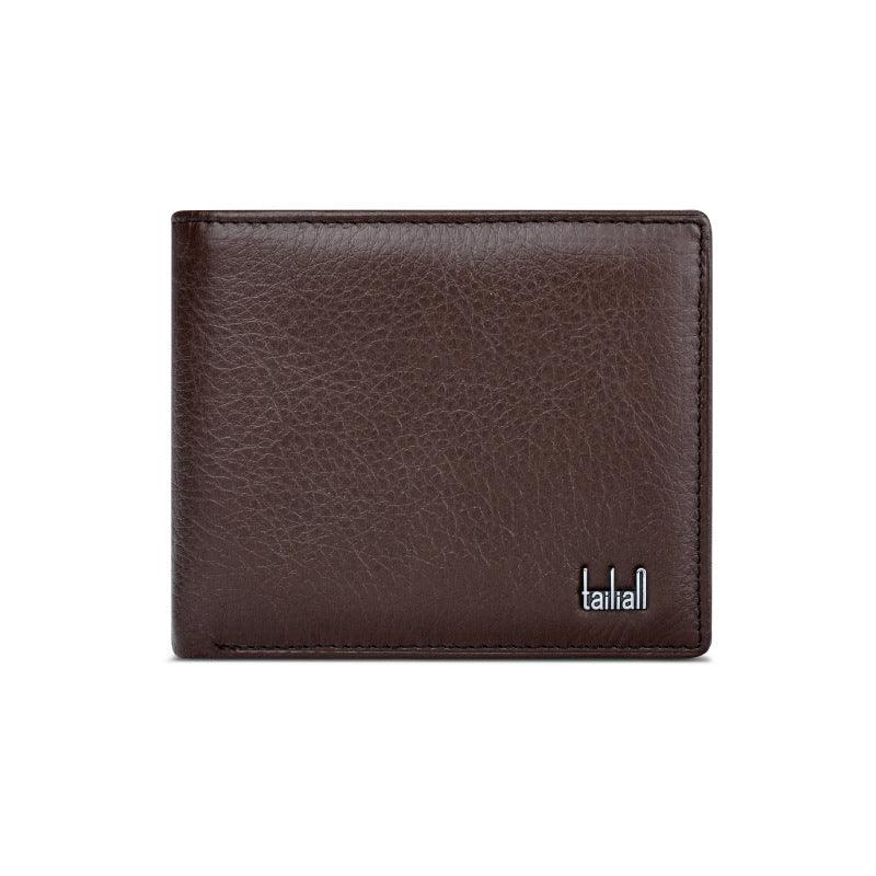 Wallet Men''s Short Business Classic Multi Card Wallet Leather Cross Border Men''s Wallet