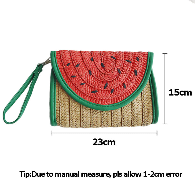 Watermelon Clutch Women's Hand-woven Bag