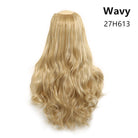 Wavy U Part Wigs for Women Clip in Hair Extension Invisible Half False Synthetic Wig Long Blonde Black Natural Hairpieces