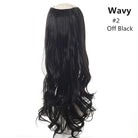 Wavy U Part Wigs for Women Clip in Hair Extension Invisible Half False Synthetic Wig Long Blonde Black Natural Hairpieces