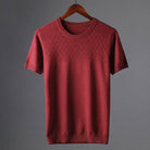 Winter Thick Style Round Neck Pullover Men's Elbow-sleeved Top Sweater