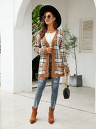 Women's Diamond Loose Jacquard Knitted Cardigan