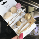 Women's Fashion Geometric Pearl Hair Clips