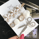 Women's Fashion Geometric Pearl Hair Clips